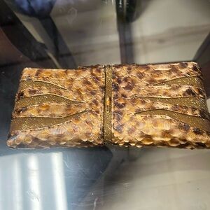 Brown evening bag
